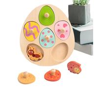 Shape Puzzle - Wooden Fine Motor Matching Board Game, Educational Shape Peg Puzzle for Kids, Enhances Coordination and Learning | Perfect for Road Trips, School, Travel, Classroom, Boys, Girls, Stocki