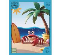 Shape & Spark Notebook: Alternating 3/4-Inch Tri-Lined and Blank Pages for Guided Handwriting Practice and Imaginative Thinking (Beach)