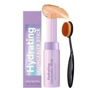 Shape Tape Concealer Stick & Brush, ShapeTape Blur Concealer Stick Duo with Brush, Hydrating Concealers Sticks, Long Lasting and Waterproof, Natural Coverage for a Flawless Look (#02)