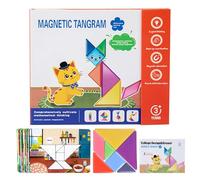 Shape Tiles 3D, Discovery Bricks Set, 8.46x6.89 inches Magnet Play with Forms, Interactive Geometry Activity Set, Vibrant Study Style Pack for Homeschool Kindergarten Use
