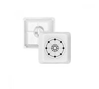 Shape Totem Geometry Sun Star PBT Clavier mécanique Blanc OEM sans Marquage R2 Multicolore