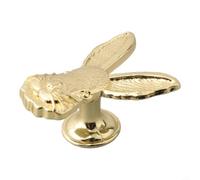 Shape Zinc Alloy Furniture Handle Door Knobs Handles for ' Room(Gold) | Solid zinc alloy, 4.9x3.5cm size, silver finish, fits standard drawers, easy install