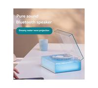 Shaped Atmosphere Speaker with Night Light, RGB Color, 3 Playback Modes, Portable Music Player for Bedroom, Party C