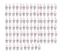 Shaped Paper Clips Cute Ice Cream Design Metal Electroplating Lightweight Portable Office School Supplies for Document Organization 100 Pcs Colorful