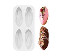 -Shaped Silicone Baking Mold - 4-Cavity Realistic Nut Dessert Mold | Professional Grade Mousse And Chiffon Cake Pan | High Temperature Resistant Silicone For Chocolate Pastries