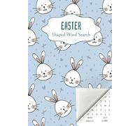 Shaped Word Search for Easter: Each Puzzle Features a Cute Easter Shape Like Eggs, Baskets and Bunnies | 40 Puzzles | Good for Holiday Fun and Early Learning