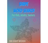 Shaped Word Search Puzzle Book for Kids , Adults, Senior : 50 Shaped Puzzle with Super Fun