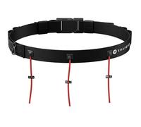 Shapeheart - Ceinture Porte Dossard Running Triathlon 3 Cordon - 6 Passants Gels - Crochet Clés - pour Fixation sans Épingle - Marathon, Course à Pied