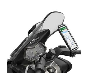 Shapeheart Innovation française, Support Smartphone magnétique pour Scooter et Maxi Scooter, Tableau de Bord Central. Universel, protège de la Pluie, Compatible Toute Marques