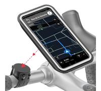 SHAPEHEART innovation française, Support telephone vélo magnétique, Pochette imperméable détachable. Porte téléphone vélo électrique. Support telephone vélo, trottinette, VTT... Accessoire vélo