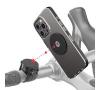 Shapeheart Innovation Française, Support téléphone vélo magnétique avec Plaque métallique adhésive Extra-Fine. Porte vélo électrique, vélo, Trottinette, VTT. Accessoire vélo