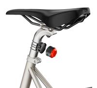 Shapeheart Mini Lumière Vélo Magnétique Panoramique - Feu Arrière 36 Lumens, 210° - 3 Modes Continus, +8h Autonomie - Fixation Tige de Selle, Cadre - Antivol Rechargeable USB-C