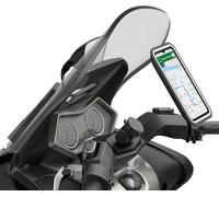 Support smartphone moto magnétique central visse scooter Shapeheart Noir 2XL