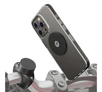 Shapeheart Support Téléphone Vélo et Moto avec Plaque Magnétique Adhésive | Compatible tous Smartphones avec coques lisses | Vissé Guidon 22-32 mm | Clap et Retrait 1 Geste | Plaque métal Fine 1,5 mm