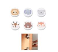 SHAPEPOTY Boutons pour meubles - Boutons à motifs animaux, fabriqués en bois naturel - confortables, durables et faciles à installer