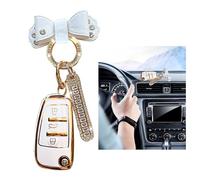 SHAPEPOTY Étui pour clé de voiture A1, A3, A4, A6, A8, Quattro, Q2, Q3, Q7, S3, S6, RS3, RS6, R8, TT, TTS, 3 boutons (étui + boucle papillon + plaque d'immatriculation)