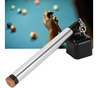 Shaper de Pointe de Queue de Billard, Façonneur de Pointe de Queue de Billard avec Capuchon de Craie élastique 5,3 X 0,5 Pouces en Aluminium + Plastique Portable Craie de Billard