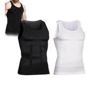 Shaperluv Tank 2.0, Shaperluv Mâle Shaper Réservoir, Body Shaper Chemise, Body Shaper Compression Débardeur (A+B,XL)