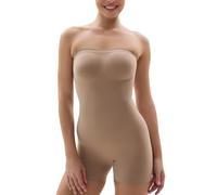 SHAPERX Body Sculptant Femme Sans Bretelles Gaine Ventre Plat Invisible Gainant Amincissante Shapewear Bodysuit, UK-SZ5217-Sienna-S/M