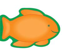 SHAPES ETC. Lot de 50 feuilles de grand bloc-notes en forme de poisson 12,7 x 17,8 cm - Motif poissons - Pour la pêche à l'océan - Décoration de tableau d'affichage - Pour enfants, enseignants
