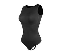 Shapewear Body Gainant Sans Couture Ventre contrôle Shapewear dos nageur haut femmes tongs Body sans couture sculptant corps Shaper licou cou combishort salopette Pour La DéCoration(Black,3XL)