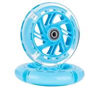 SHAPOKY 1 paire de roues de trottinette LED 120 mm avec roulements /arrière pour enfants - Bleu