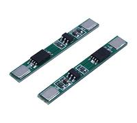 SHAPOKY 10 Pieces Carte de Circuit Imprime de Protection de Batterie - BMS 18650 1S 3.7V 4A 1S pour 18650 Lithium Batterie Double MOS