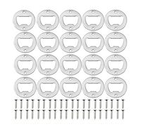 SHAPOKY Lot de 20 ouvre-bouteilles ronds pour clé de bière, bocal, tire-bouchon