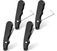 SHAPOKY Lot de 4 tire-lacets pliables pour patins à glace