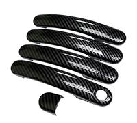 SHAPOKY Ornements de décoration de poignée de porte latérale style fibre de carbone pour MK6 2012-2015 2009-2016 - 2010-2014