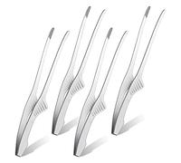 SHAPOKY Pinces pour barbecue coréennes et japonaises Pinces pour barbecue autoportantes Ustensiles de cuisine antidérapants Pinces en acier inoxydable