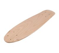 SHAPOKY Planche de skateboard vierge en érable naturel 55,5 x 15 cm