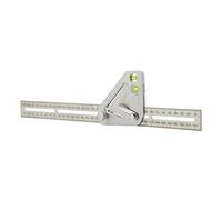 SHAPOKY Règle de menuiserie multifonctionnelle Règle de menuiserie d'angle d'ingénieur multifonctionnel Règle carrée de mesure combinée
