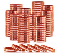 Shappy Lot de 200 bracelets en silicone extensible pour fête sur le thème du football - Pour adultes et adolescents - Décorations de fête d'anniversaire
