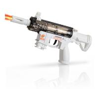 Shappy M416 Pistolet à eau à eau pour adultes - 1,5 / 200 ml - Qualité alimentaire - Hayon à la plage, à la piscine, en été - Pour enterrement de vie de jeune fille - Longue portée - Blanc