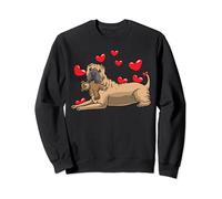 Shar Pei Chien Avec Peluche Et Beaucoup De Cœurs Sweatshirt