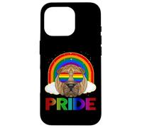 Shar Pei Dog Glasses LGBT Rainbow Gay Lesbian LGBTQ Pride Coque pour iPhone 16 Pro