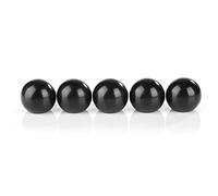 Sharainn Bouton de levier à bille, 5 pièces bouton de levier de bakélite à boule ronde noire M8 * 32mm remplacement de machine-outil pour machines-outils