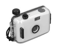 Sharainn Caméra de Cinéma, Caméra de Film Réutilisable de 35 Mm avec Cas D'épreuve de l'eau, Vitesse D'obturation 1/100, Objectif F / 9 28 Mm, Appareil Photo Rétro (Noir et Blanc)