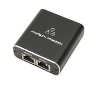 Sharainn Diviseur Gigabit, Ethernet Splitter 1 à 2 Sorties, Port RJ45 en Alliage D'aluminium Réseau Splitter pour PC Portable Routeur, 1000Mbps Commutateurs Réseau Haute Vitesse, Plug