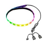 Sharainn PC LED Light Strip, 15,7 Pouces Magnétique, 5V Argb Aura Sync, 365 Modes D'effet Lumineux, Bande LED de Boîtier PC Personnalisable pour Décoration de Châssis D'ordinateur,