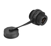 Sharainn RJ45 Rallonge Câble Connecteur Étanche RJ45 Connecteur PA Isolant Matériel En Cuivre Matériel De Contact IP67 8Pin Électronique Médicale 3C Numérique(Core)