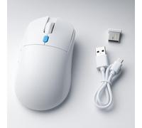 Sharainn Souris Intelligente AI Voice avec Traduction en Temps Réel, Saisie Vocale, écriture AI et Analyse d'image, Connexion Multi-appareils Bluetooth/2,4 G/Filaire, 800 MAh