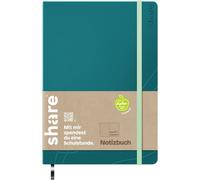 share 4-0014059-1 4-0014059-1 Cahier linéature de trame à points (quadrillage à points) pétrole Nombre de pages: 192 DIN A5