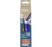 share Stylo roller à gel bleu, noir 0.7 mm