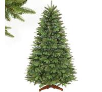 SHareconn 180cm Sapin de Noël Artificiel avec 1111 Pointes de Branches en PE et PVC et 1 Pied en Bois Pliable, Montage Facile, Choix Parfait pour la Décoration des Fêtes à la Maison, Bureau, Vert