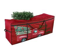 SHareconn Sac Rangement Sapin de Noel, Grand Sac Oxford 600D Résistant et Imperméable avec Poignées Renforcées, Adapté aux Sapins Artificiels Jusqu'à 220 cm et aux Boules de Noël, Rouge