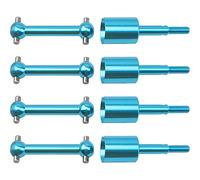 ShareGoo Arbre d'entraînement en métal pour chien et tige de roue compatible avec Tamiya TT01 TT-01 TT01D TT01E TT02 TT-02 1/10 RC Car Upgrade Parts