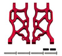 ShareGoo Bras oscillant inférieur arrière en alliage d'aluminium compatible avec Arrma 1/7 Limitless Infraction 6S Arrma 1/8 Typhon 6S Voiture RC (Rouge)