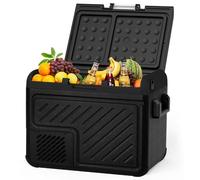 SHAREWIN Réfrigérateur de voiture portable 12 V 50 L/52 QT, compresseur de voiture avec 12/24 V CC et 110-240 V AC pour camion, camping-car, bateau, camping et voyage